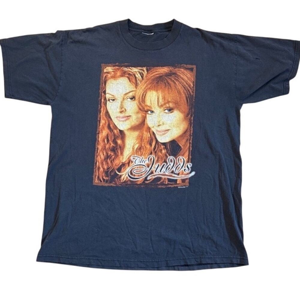 The Judds Vintage 1999 country concert black faded t-shirt Size XL